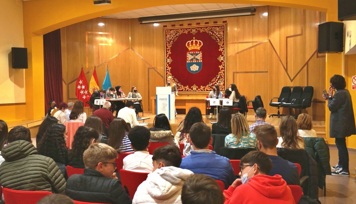 Uno de los debates escolares en la liga intermunicipal del Sur de Madrid