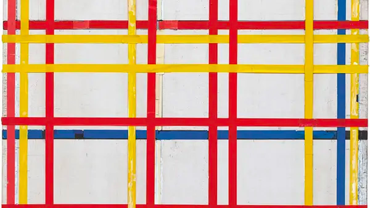 Este cuadro de Mondrian estaba expuesto "del revés" en un museo de Nueva York