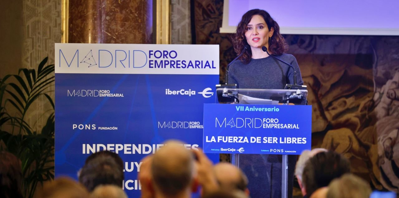 Isabel Díaz Ayuso en el VII aniversario de Madrid Foro Empresarial | CAM