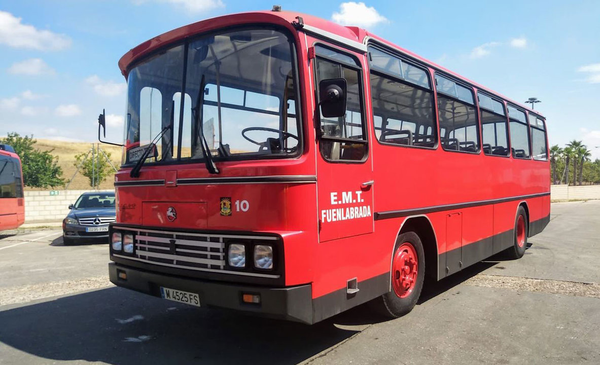 El bus histórico de la EMTF estará en la Plaza de la Constitución de Fuenlabrada
