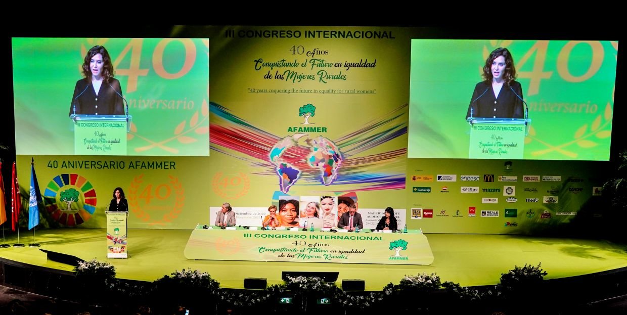 Díaz Ayuso en la inauguración del III Congreso Internacional AFAMMER