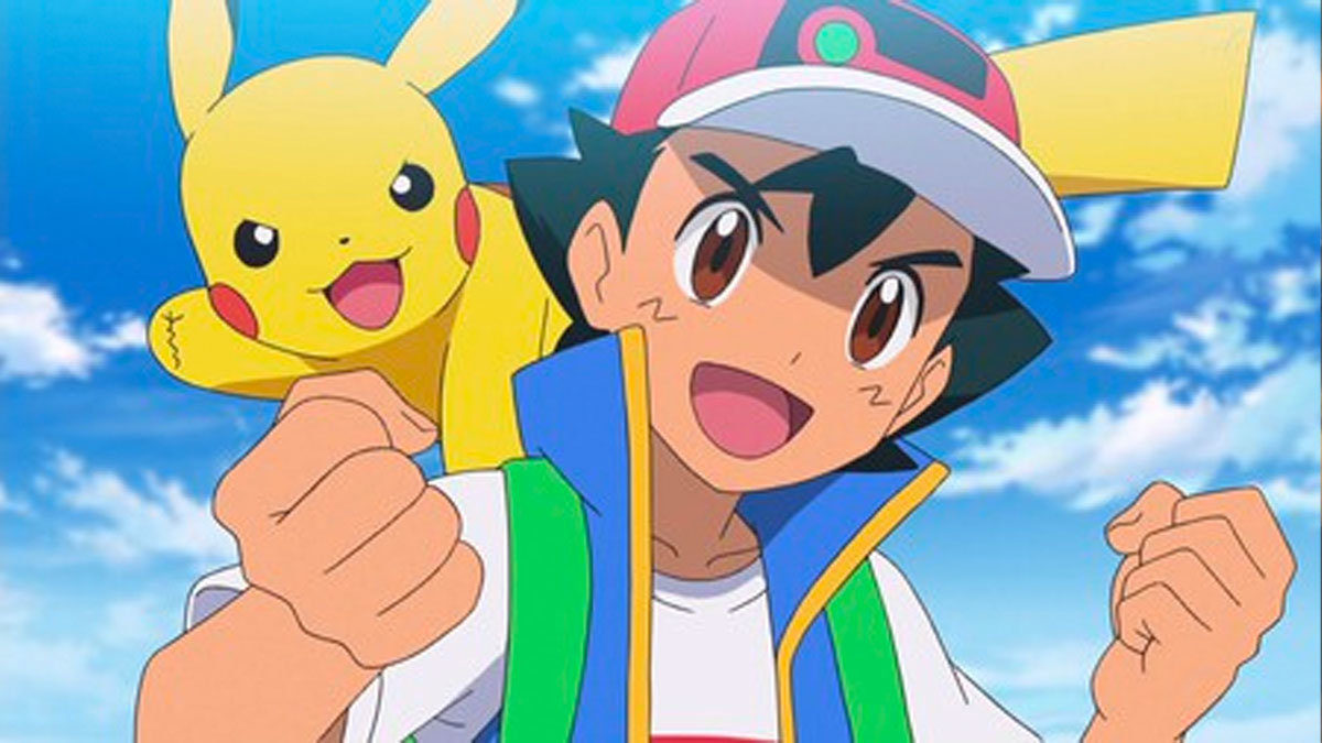 Ash ketchum termina su andadura en el mundo Pokémon tras haber ganado el trofeo de la liga en la serie anime
