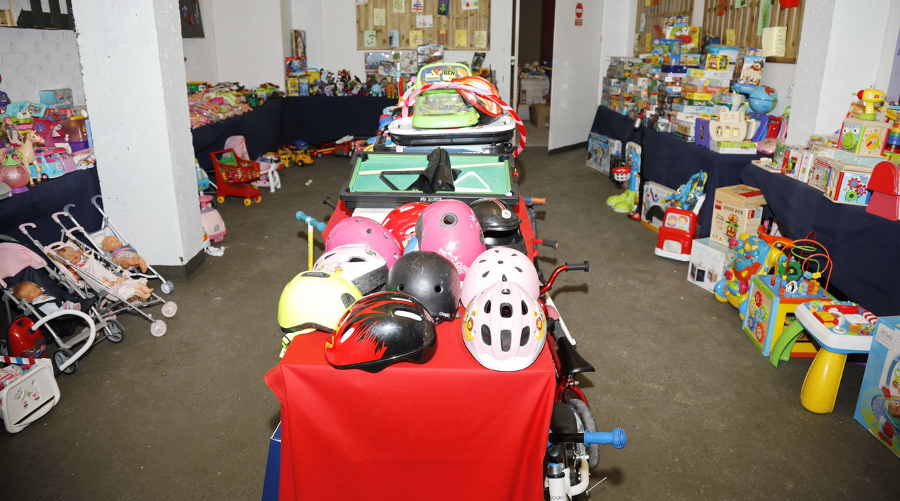 Imagen de los juguetes donados por los vecinos y vecinas de Getafe