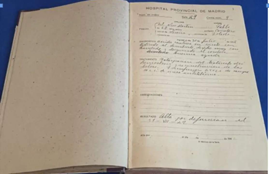 Uno de los legajos recuperados por la Polic&iacute;a Nacional
