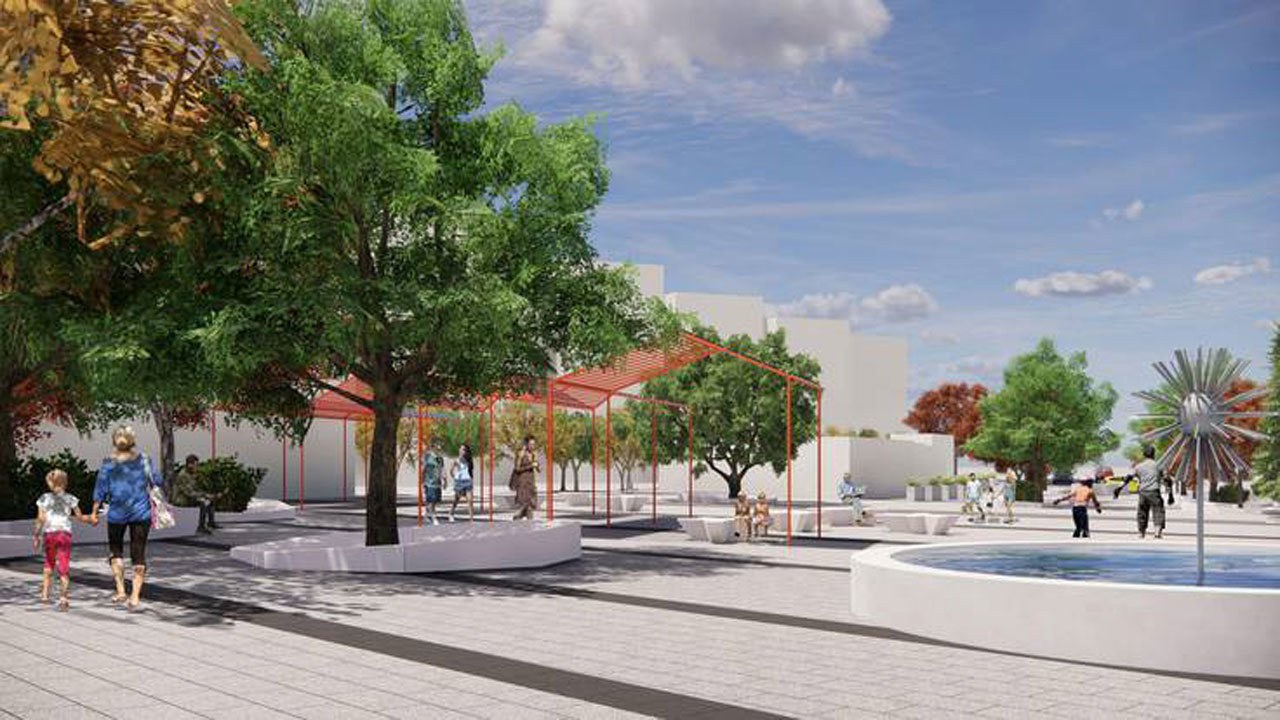 Imagen de la futura Plaza de la Guardia Civil de Parla. Ayuntamiento de Parla