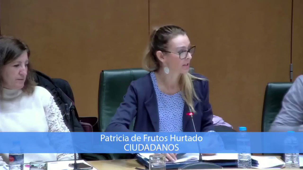 Patricia de Frutos en un Pleno Municipal
