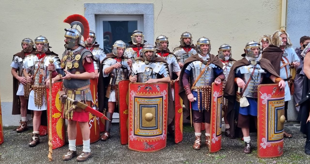 Legionarios romanos de la Fiesta 'Arde Lvcus' de Lugo