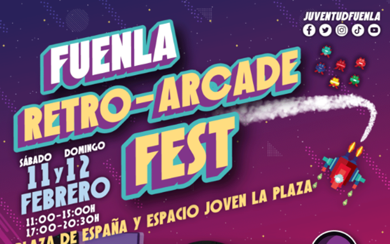 Cartel de Fuenla Retro.Arcade Fest