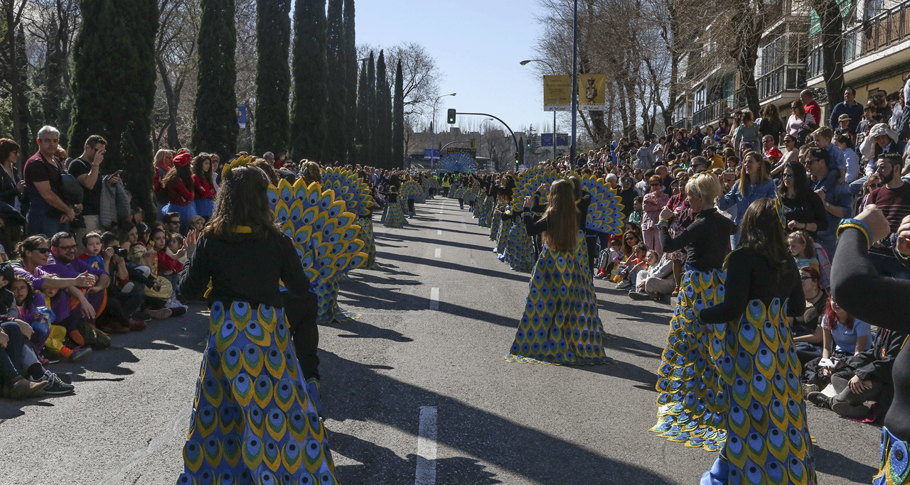 Imagen de un desfile de Carnaval en Leganés