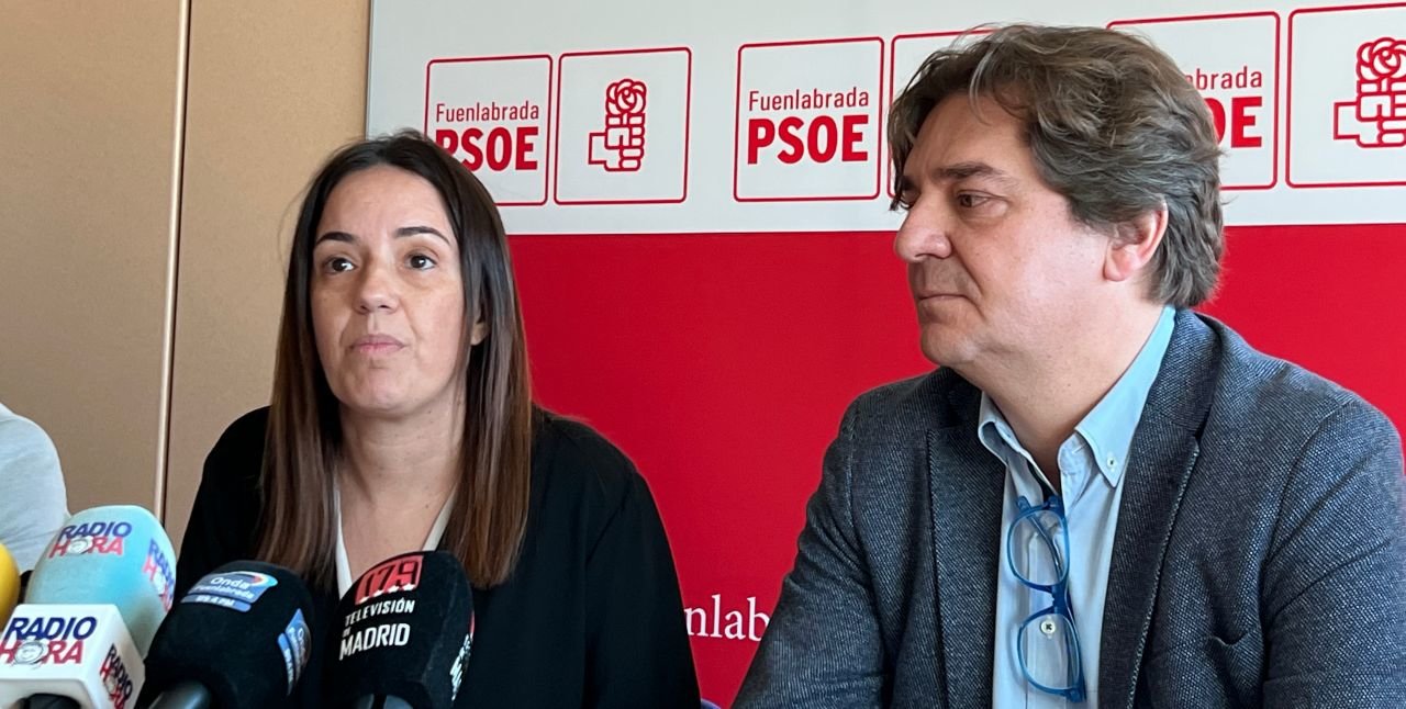 Javier Ayala y Mónica Sebastián presentan cómo será la campaña electoral del Psoe en Fuenlabrada / Fn
