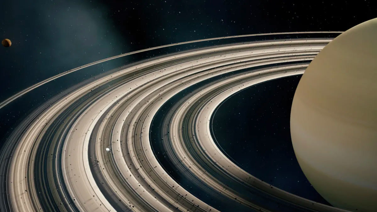 El telescopio Hubble capta una sombra moviéndose sobre los anillos de Saturno