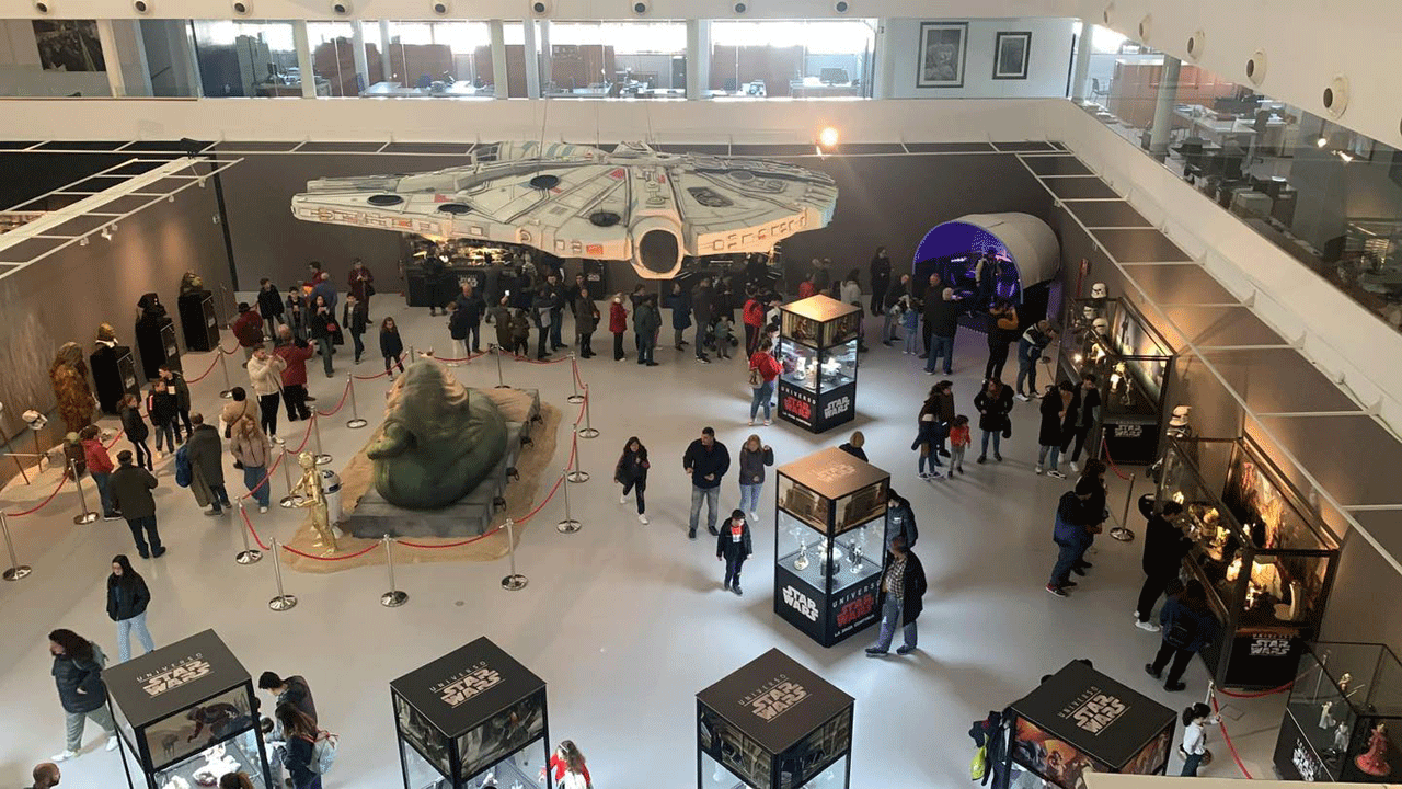 Vista general de la Exposición 'Universo Star Wars en el  CEART de Fuenlabrada