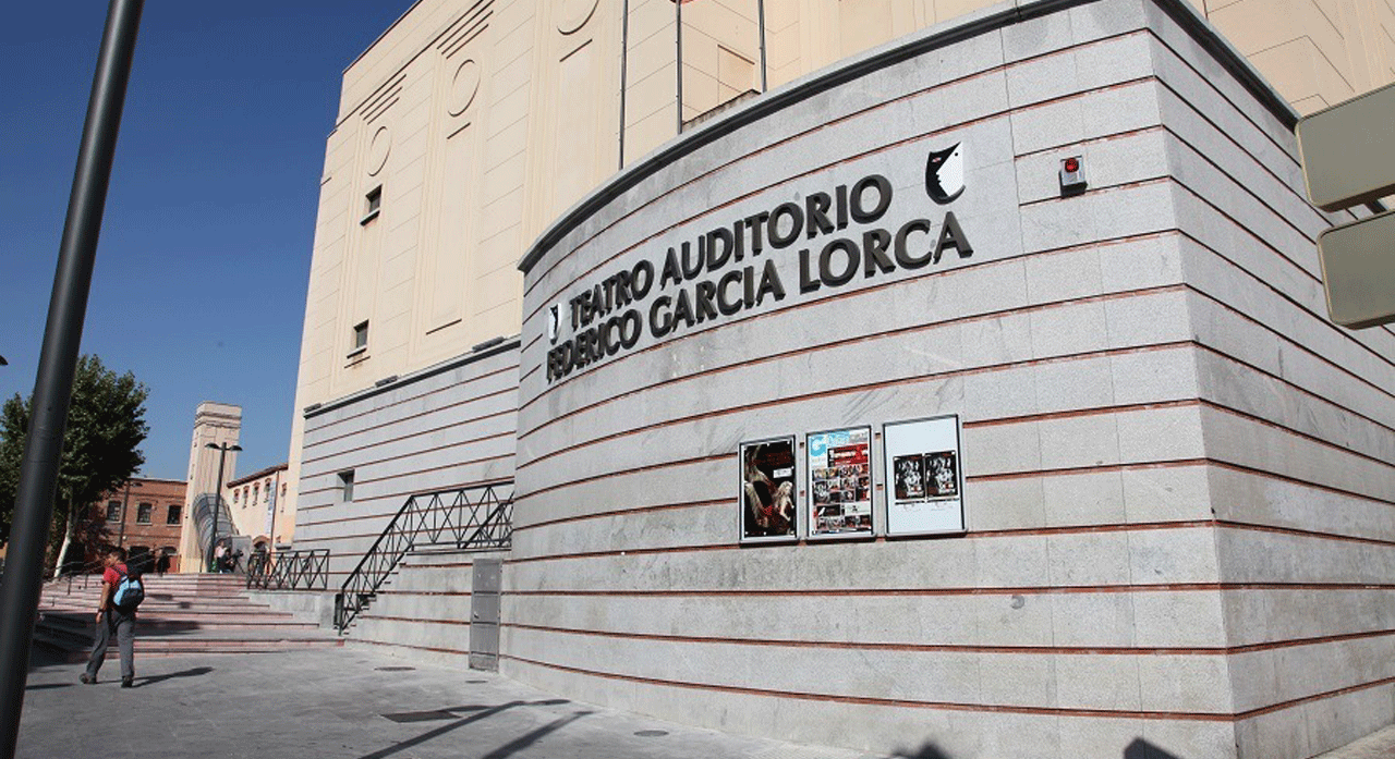 Imagen de la fachada del Teatro Federico García Lorca de Getafe donde se celebrará el concierto solidario