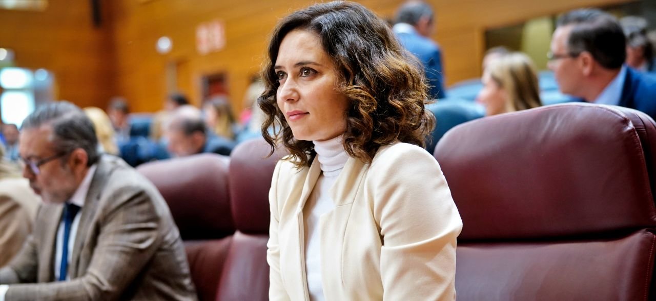 Isabel Díaz Ayuso en el pleno de la Asamblea de Madrid, anuncia un pacto contra la brecha digital | CAM