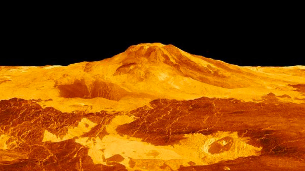 Descubren un volcán activo en la superficie del planeta Venus, vecino de la Tierra