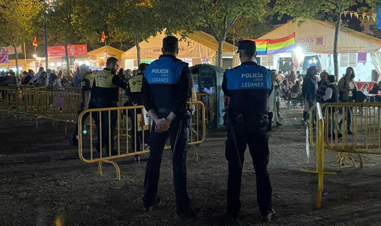 Imagen de la Policía Local de Leganés en las Fiestas Patronales