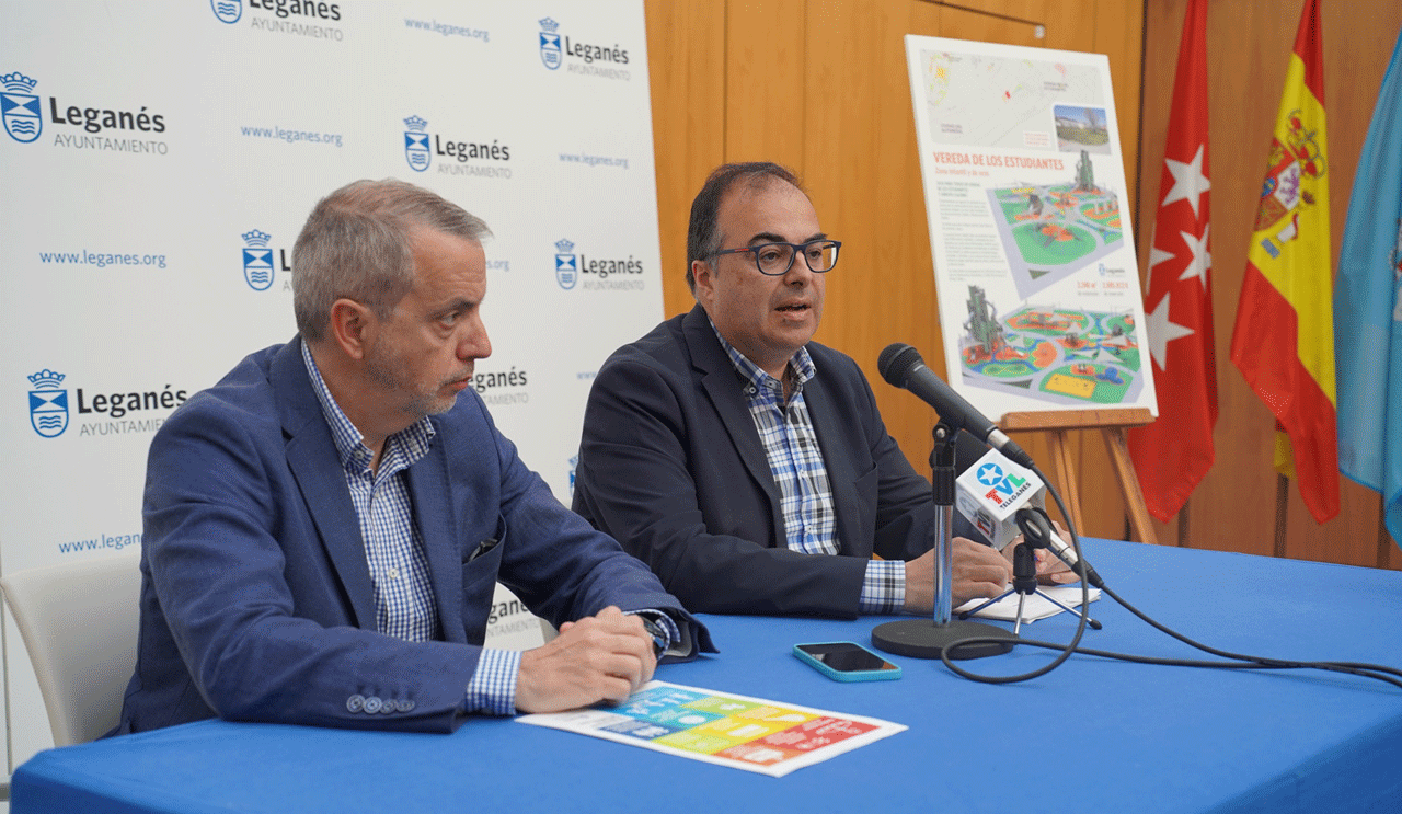 Imagen de la rueda de prensa para la presentación del Plan de Inversiones de Leganés