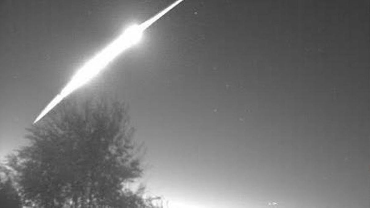 La bola de fuego originada por la entrada del meteorito en la atmósfera se pudo ver desde varias partes de España
