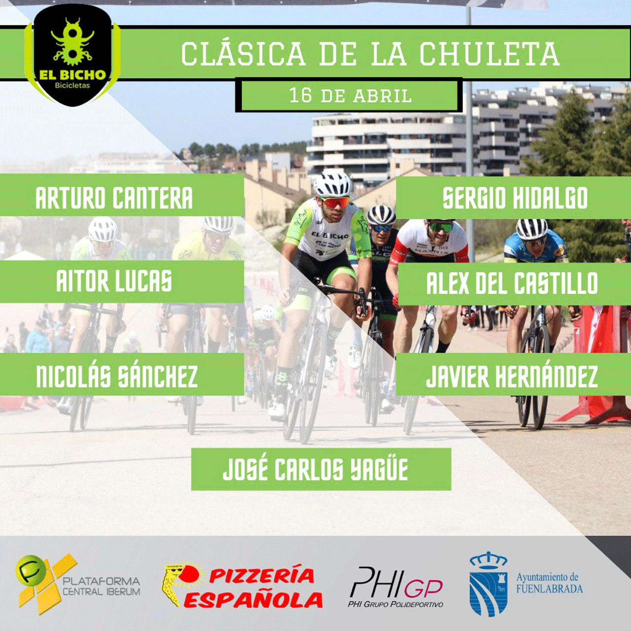 Convocatoria de ciclistas el Team El Bicho para este fin de semana