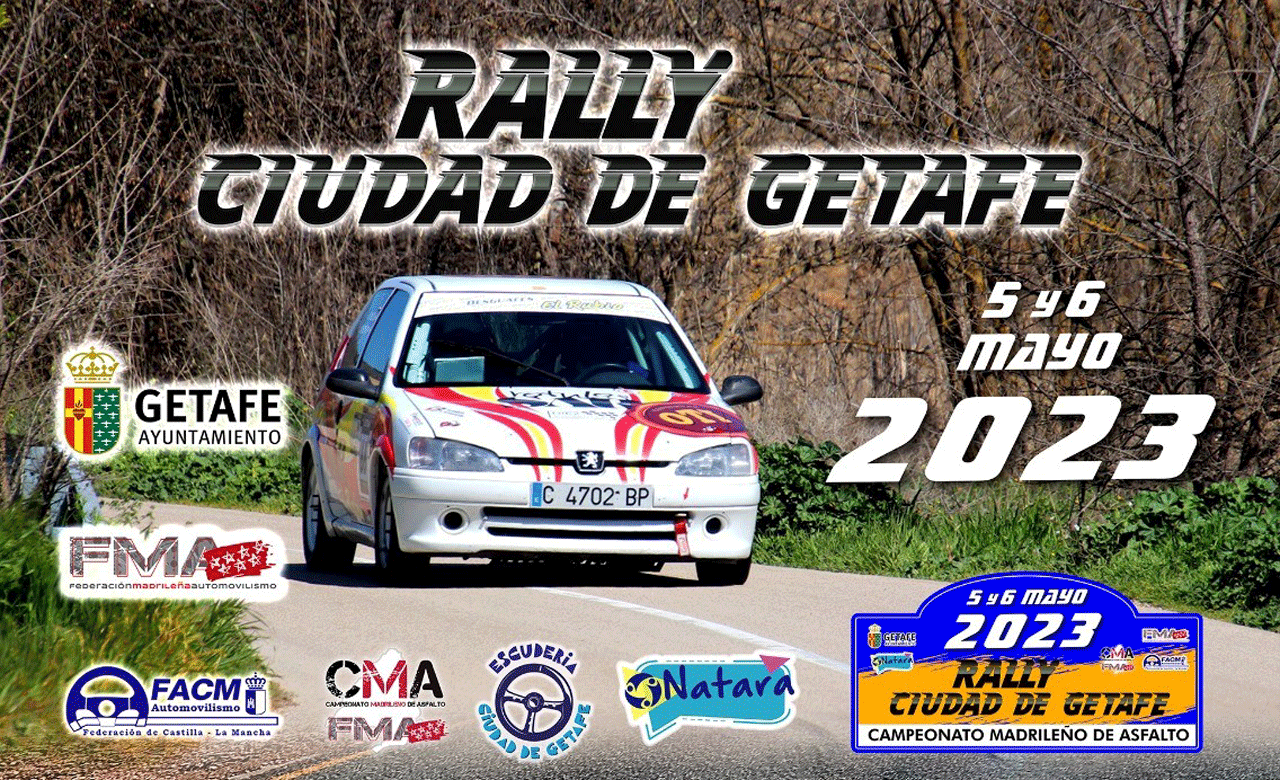 Cartel del I Rally Ciudad de Getafe