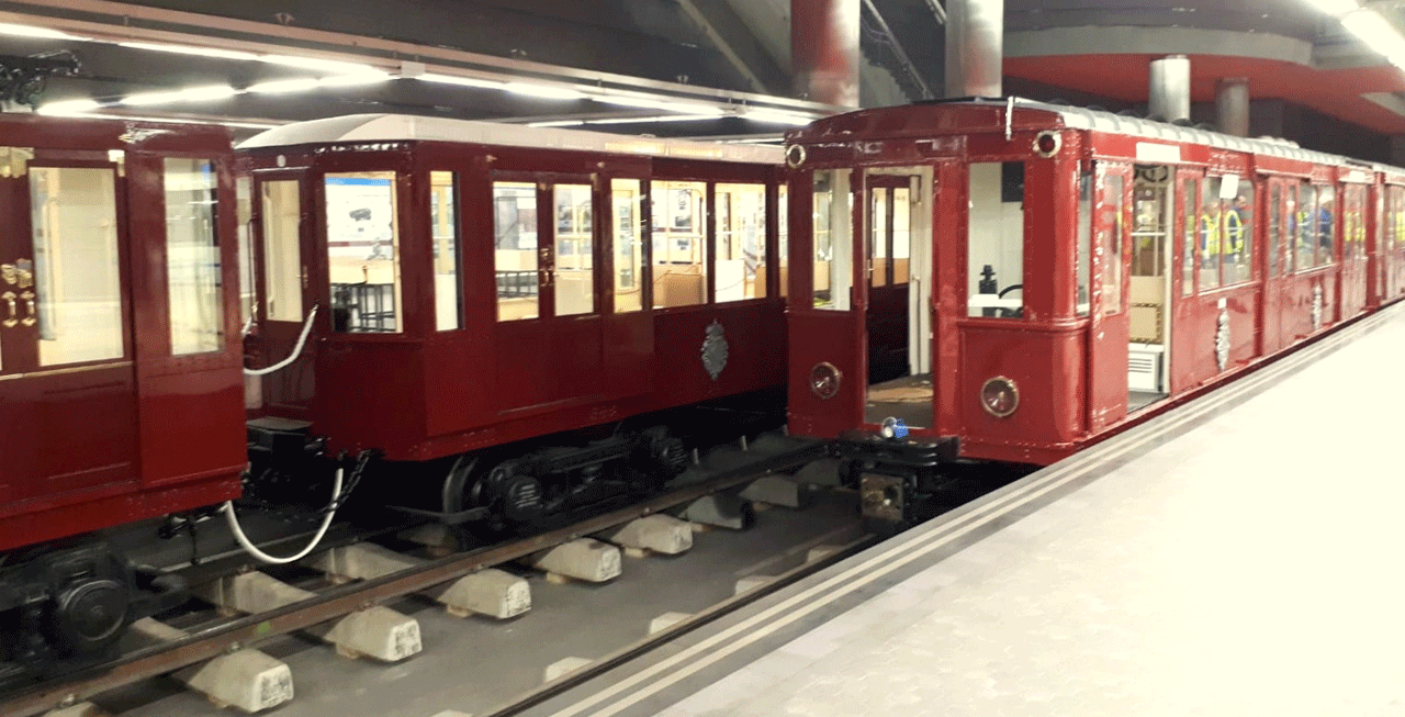 Imagen del Museo de Trenes Históricos en la Estación de Chamartín