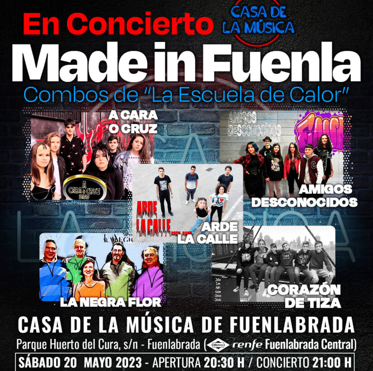 Cartel del concierto Made in Fuenla