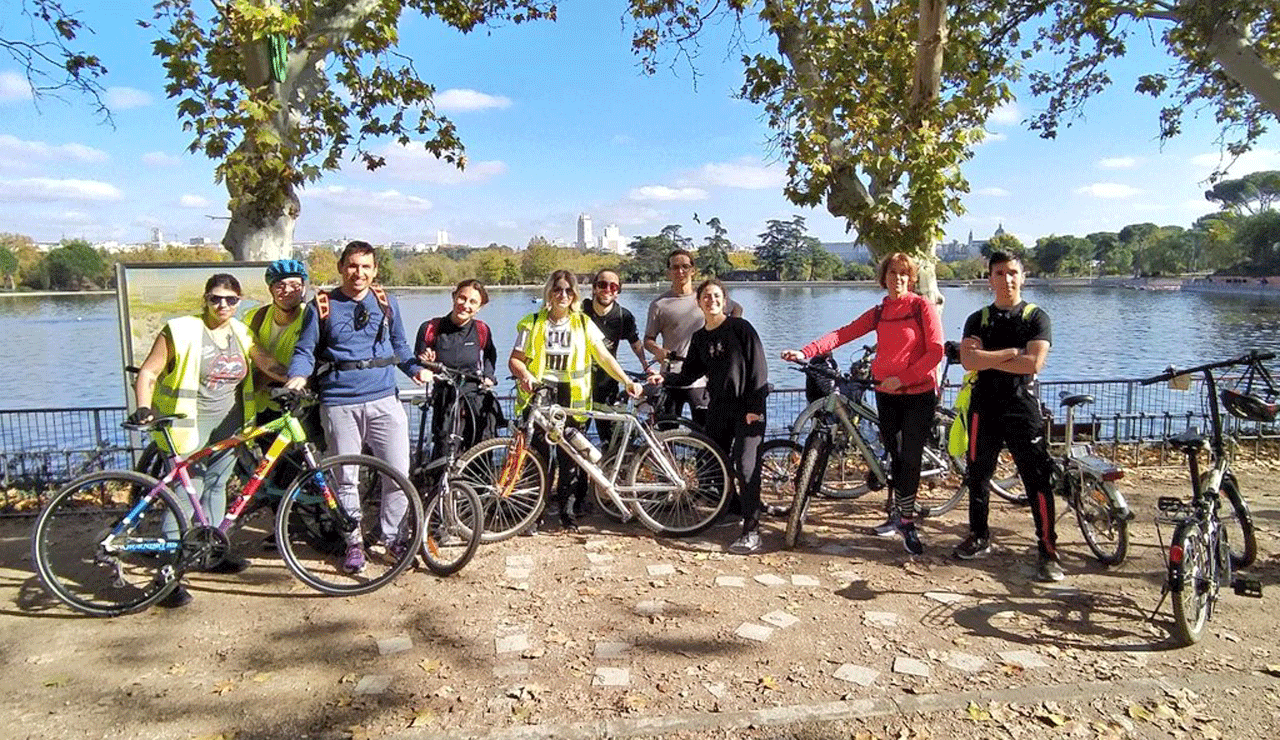 Ruta en bicicleta organizada por 'Dejóvenes' de Leganés