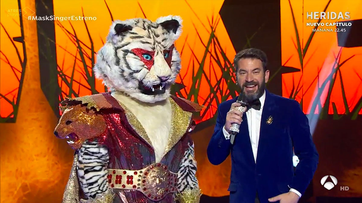 El Tigre fue una de las grandes revelaciones de la noche en 'Mask Singer 3'