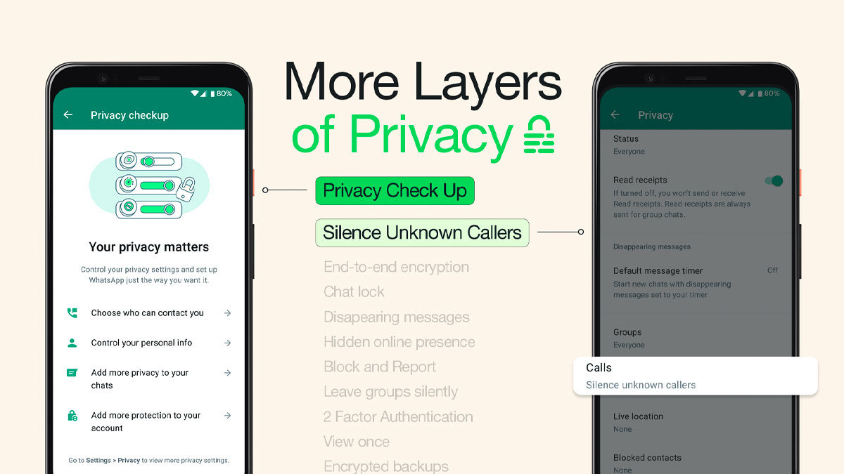 WhatsApp actualiza su sistema de seguridad para filtrar llamadas de spam y desconocidos