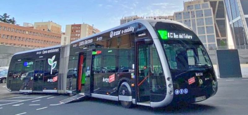 Bus eléctrico de uso prioritario en Madrid