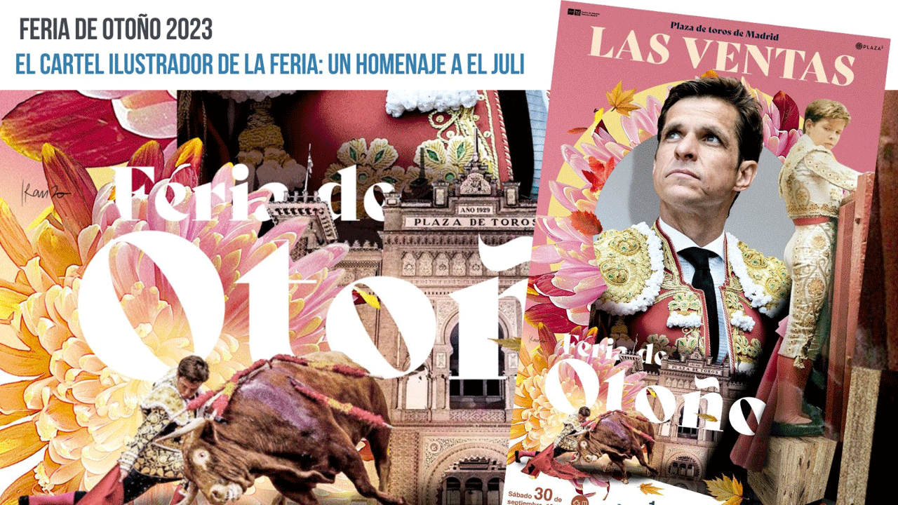 Cartel de la Feria de Otoño en Las Ventas de Madrid