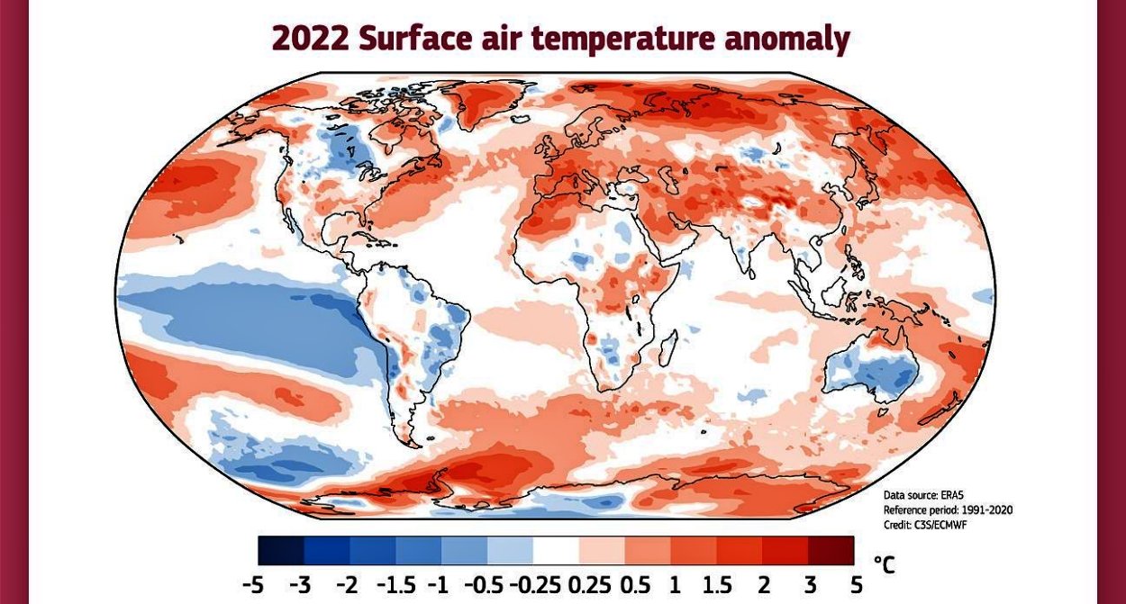 Récords de temperaturas altas y emisiones en 2022