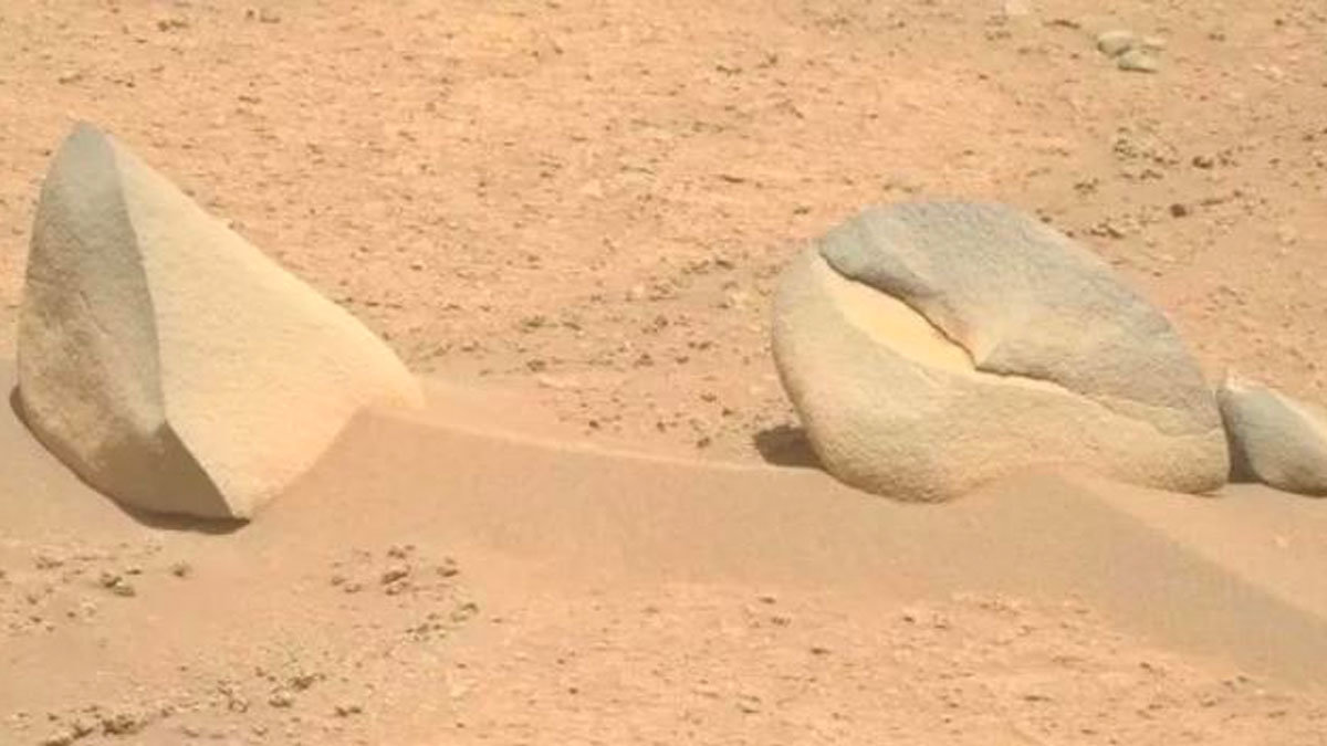 Las curiosas rocas que ha encontrado el Rover en marte