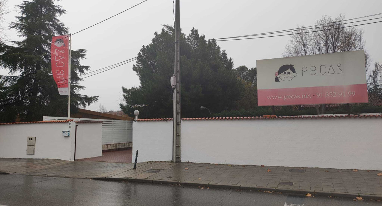 Fachada exterior de la Guardería de Pozuelo de Alarcón donde han sido detenidas dos trabajadoras por presuntos delitos sobre los niños