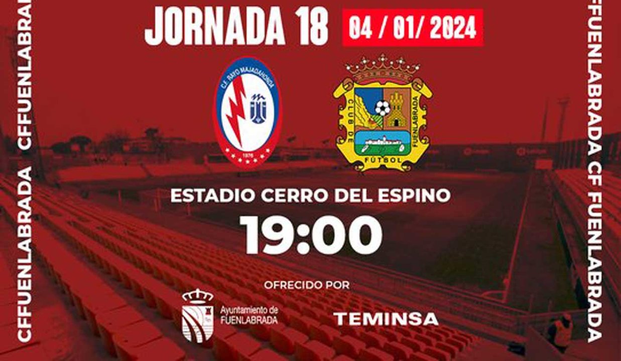 Cartel promocional del partido de este jueves | IMAGEN: CF Fuenlabrada