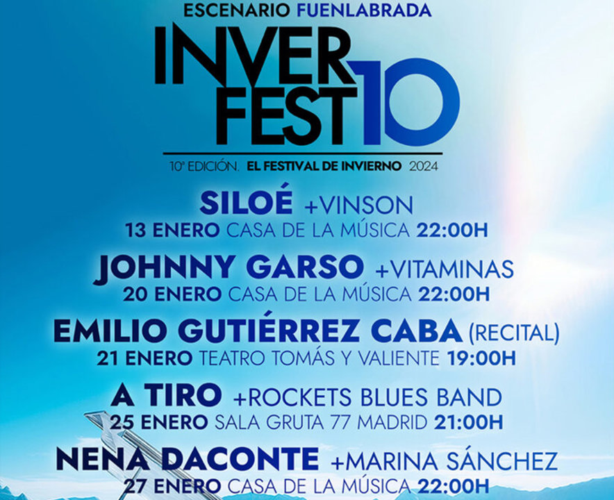 Cartel del Festival Inverfest en Fuenlabrada