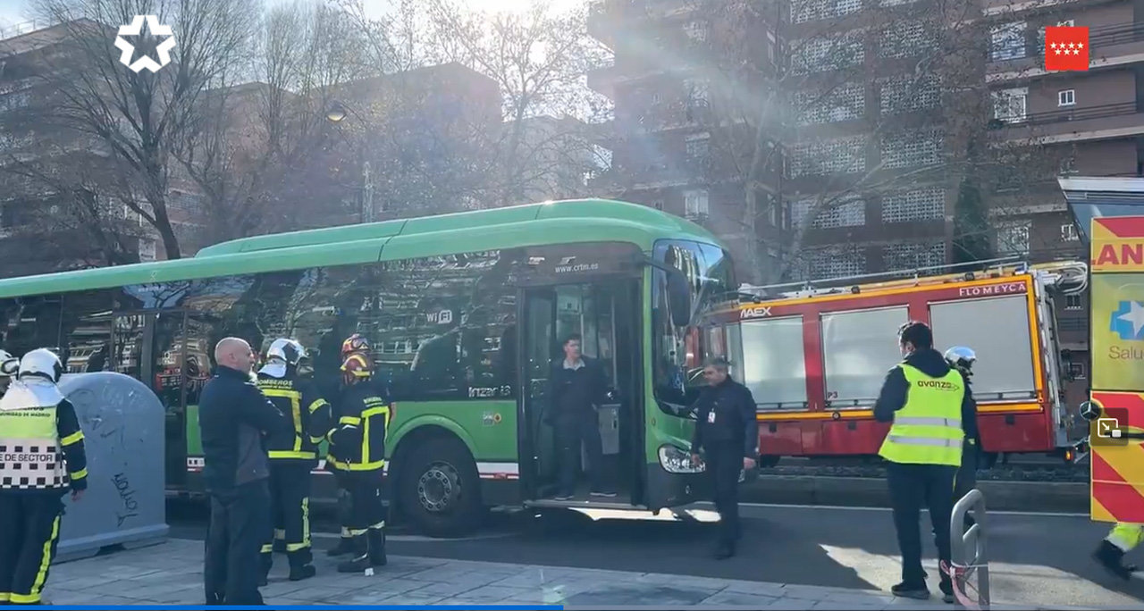 Imagen del autobús involucrado en el atropello