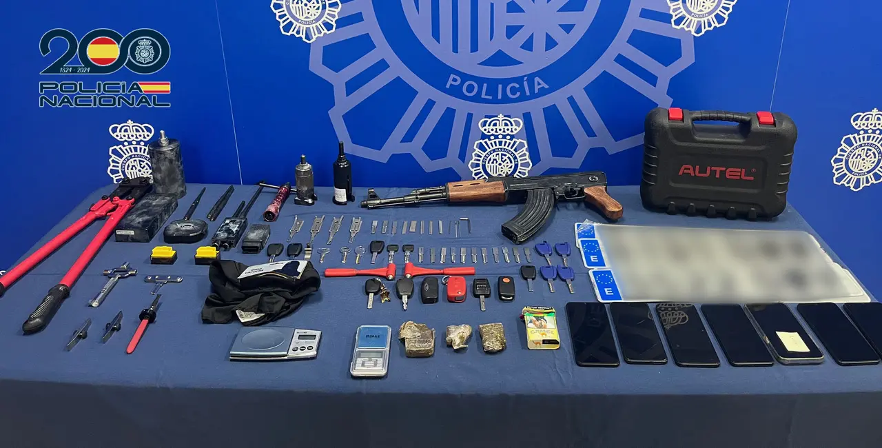 Imagen del material incautado por Polic&iacute;a Nacional