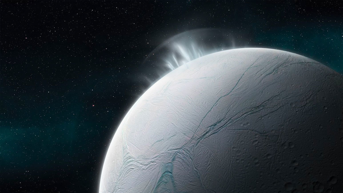La Luna Mimas de Saturno contiene una capa de agua en estado líquido dentro de su corteza