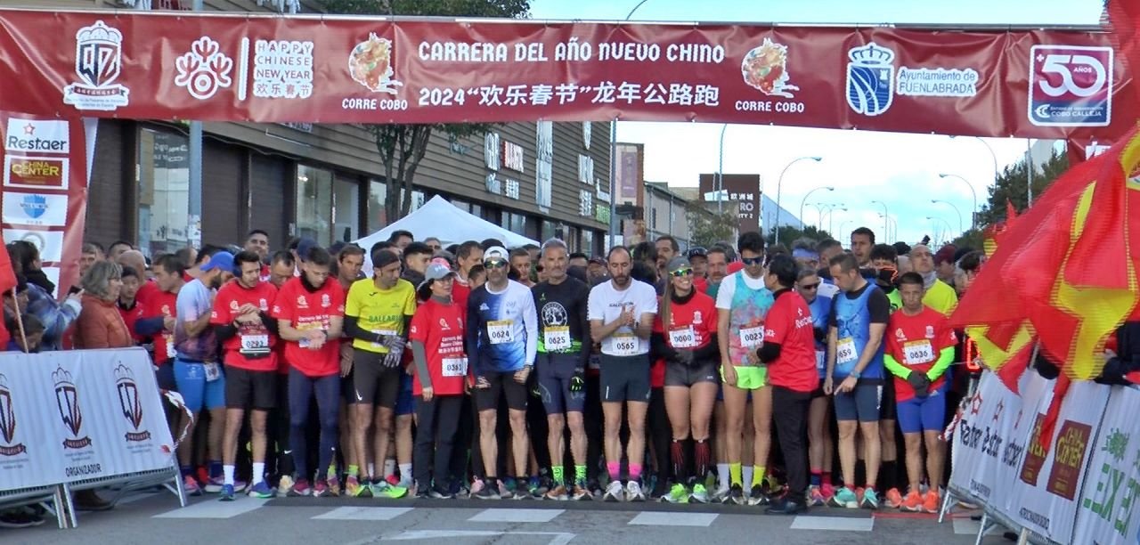 Salida de la carrera 'Corre Cobo' para celebrar el año nuevo Chino en Fuenlabrada