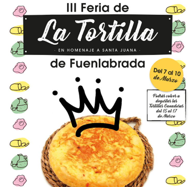 Cartel de la 3ª Feria de la Tortilla de Fuenlabrada