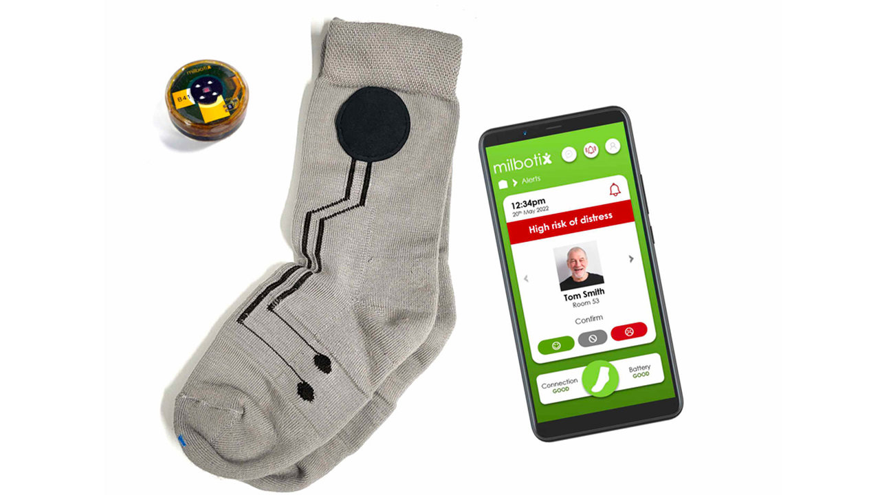 Con estos calcetines inteligentes se puede detectar cuándo se va a producir una crisis de ansiedad en un anciano con demencia