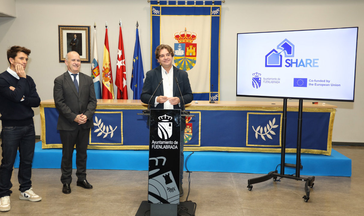 Presentación del Proyecto Share a cargo del alcalde de Fuenlabrada