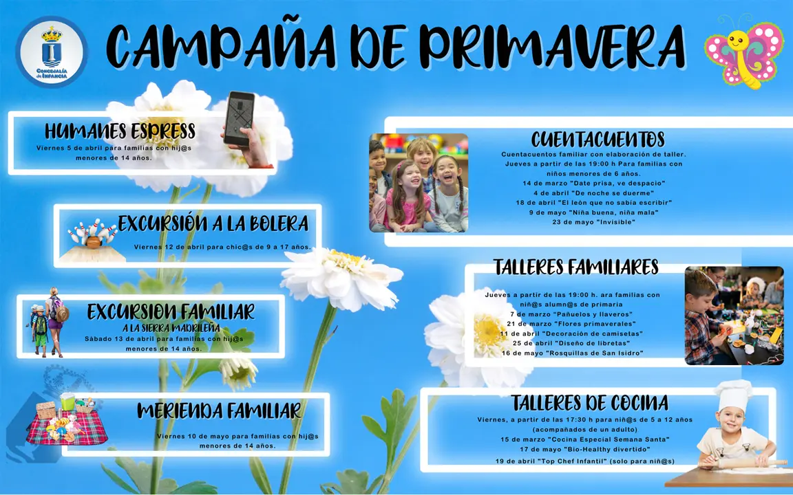 Cartel de la Campa&ntilde;a de Primavera de la Concejal&iacute;a de Infancia de Humanes