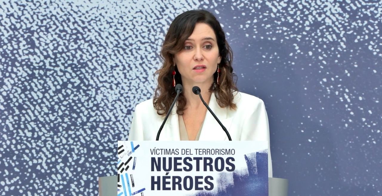 Díaz Ayuso en el acto Nuestros Héroes de homenaje a las víctimas del terrorismo