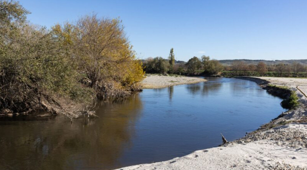 El río Manzanares a su paso por el municipio de Getafe
