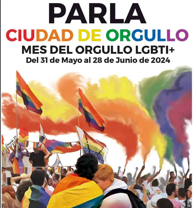 Cartel de la celebraci&oacute;n en Parla del Mes del Orgullo LGBTI