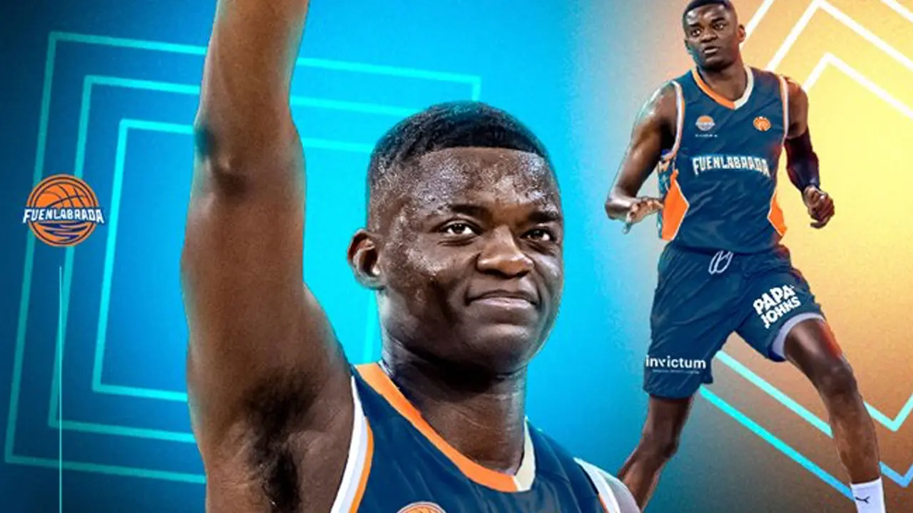 Yannick Nzosa, nuevo p&iacute;vot para el Fuenlabrada | Imagen: Departamento de Comunicaci&oacute;n del Baloncesto Fuenlabrada