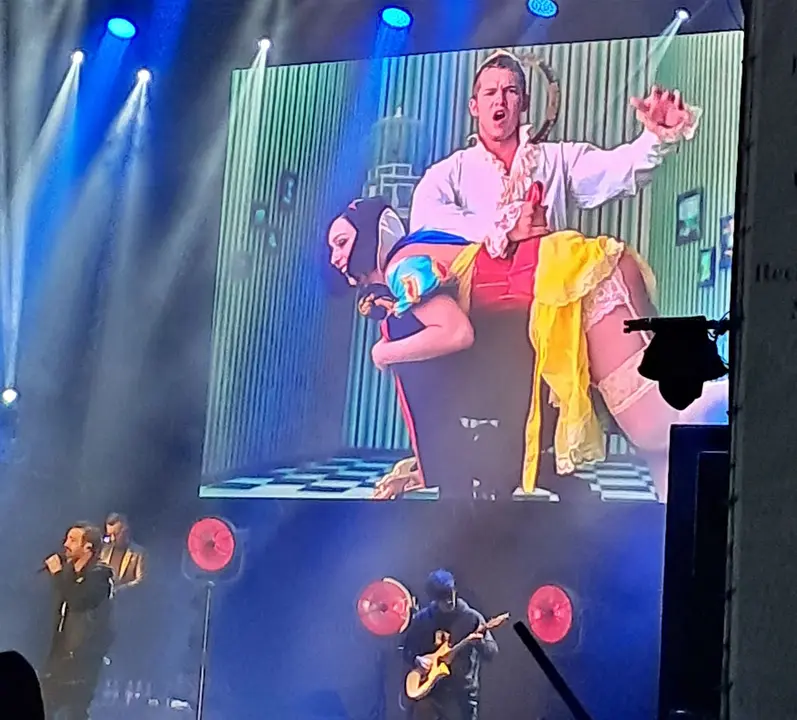 Un momento del concierto de OBK en Fuenlabrada 2024
