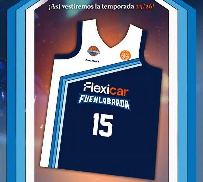 dise&ntilde;o de la nueva camiseta del Flexicar Fuenlabrada, elegida por los aficionados